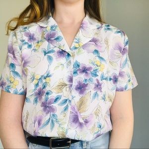 Alfred Dunner Floral Blouse, Size 8